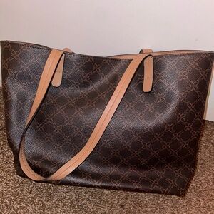Brown Designer Tote Bag